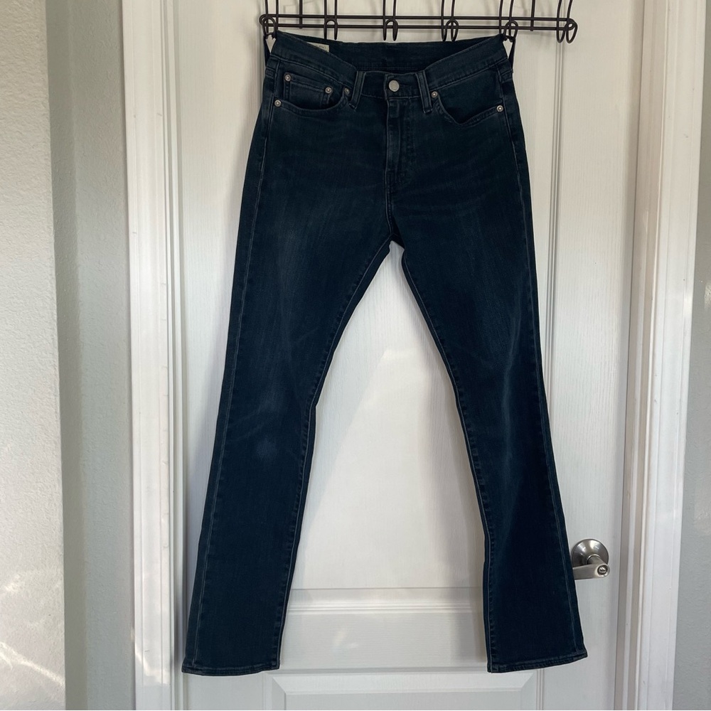 LEVI's Strauss Premium 511 Slim Fit Dark Wash Blue Jeans Mens Size W30 L32
